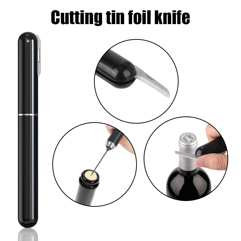 

Stainless Steel Pin Air Pressure Wine Corkscrew Portable Air Pump Wine Corkscrew Bar Accessories Wine Bottle Opener