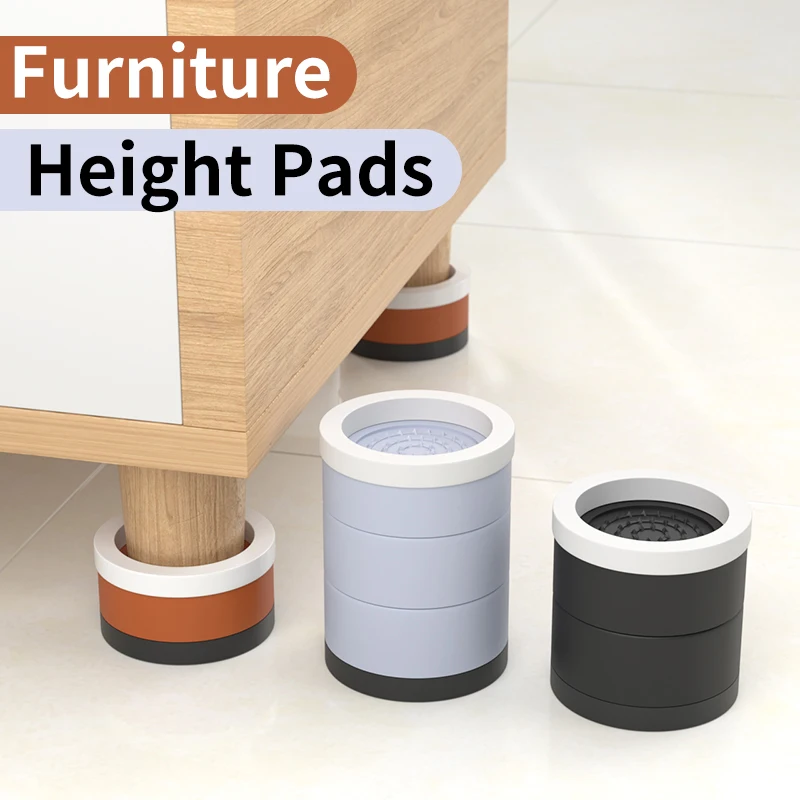 

Противоскользящие подставки для мебели, универсальные накладки на ножки, влагостойкие и антивибрационные, для диванов, кроватей и шкафов