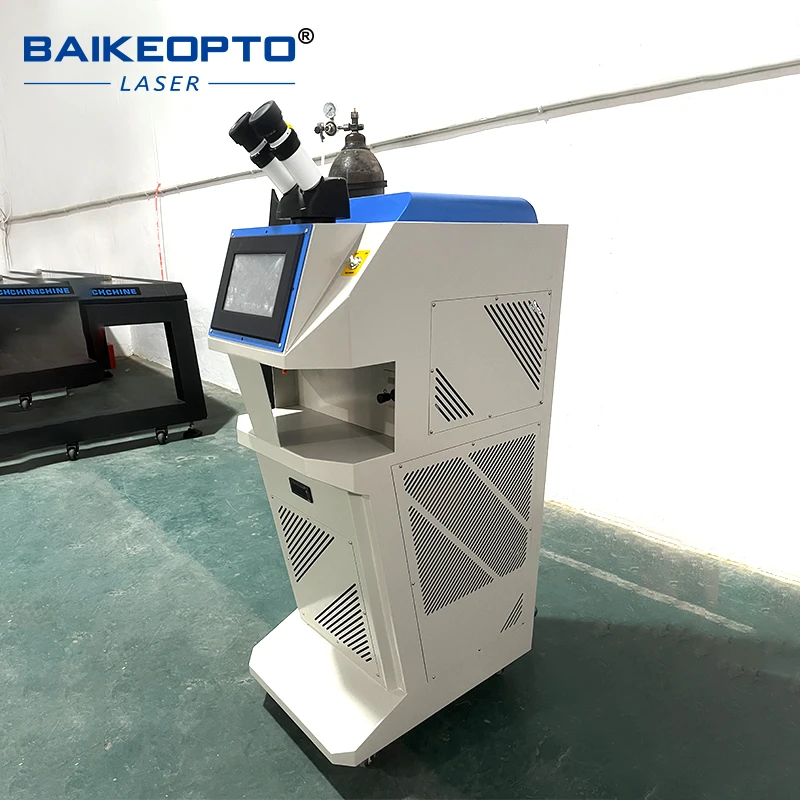 100w Jewelry Welding Machine Gold Silver Laser YAG Desktop Voice Prompt With Teaching Video