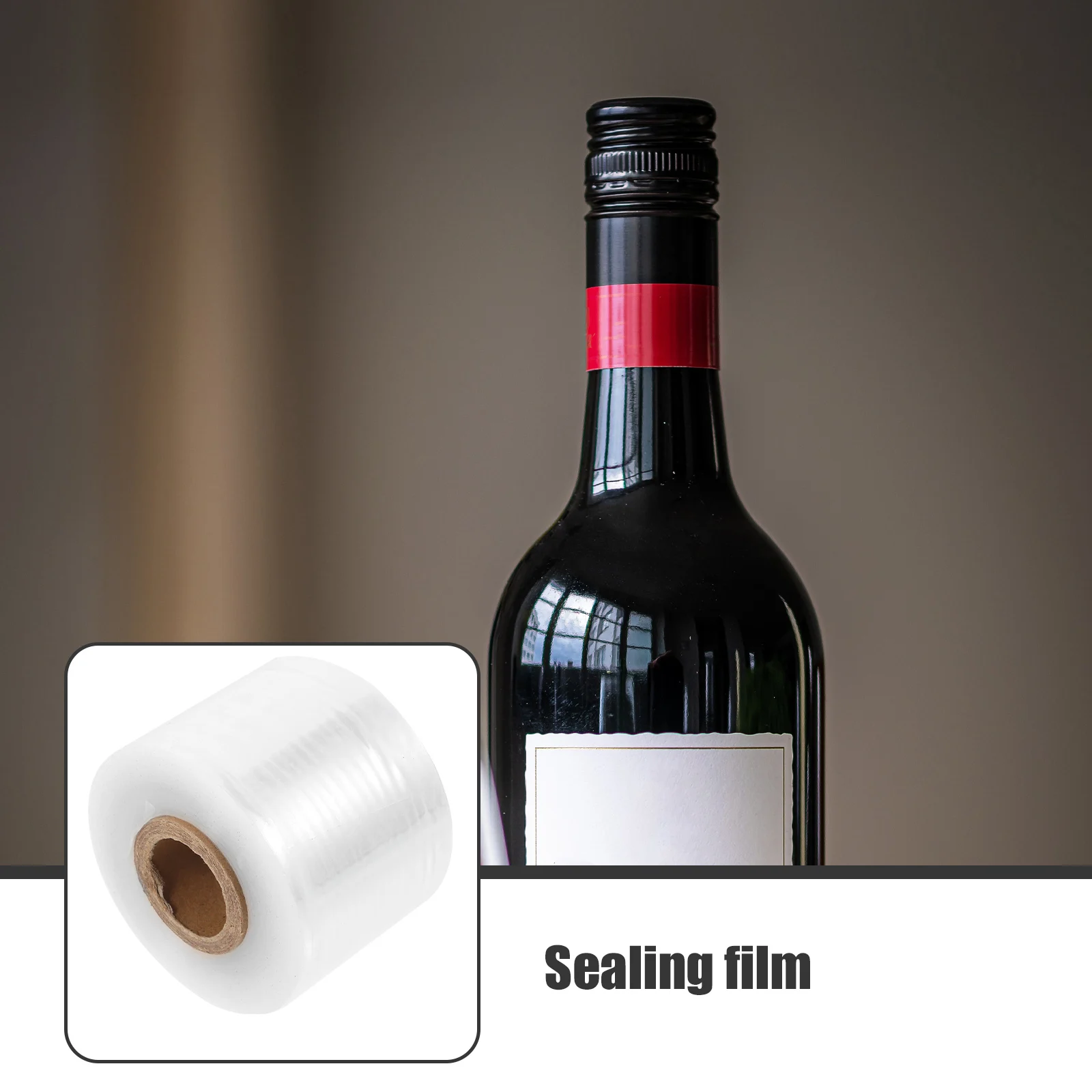 

Wine Bottle Mouth Sealing Film Clear Sealing Films Practical Small Gift for Wine Lovers and Collectors Portable Wrapping Film