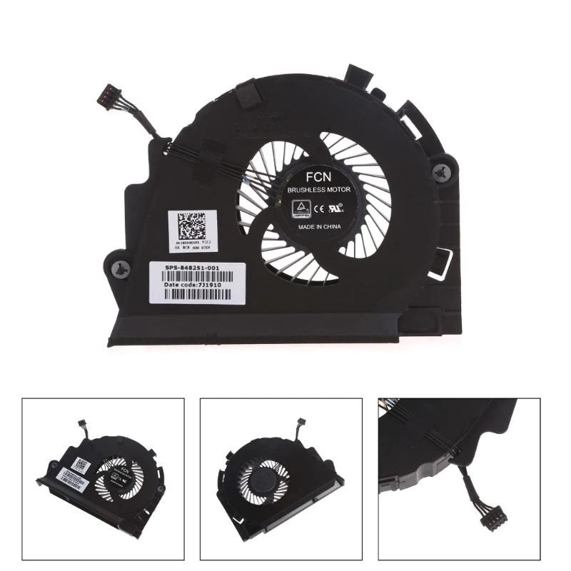 High Speed CPU GPU Cooler Fan Cooling Heatsink for HP ZBook 15G3 Radiator Laptop