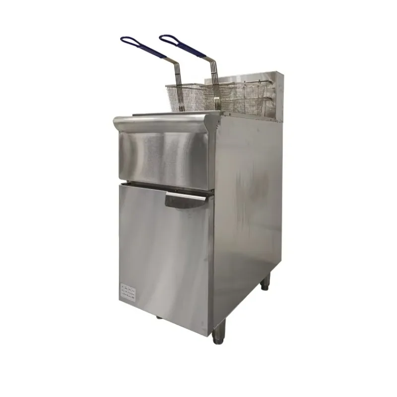 مقالي الغاز العميقة المقلي الدجاج المقلي البطاطس المقلية زيت البطاطس المقلاة آلة الدجاج المقلي لمطعم معدات المطبخ 50L