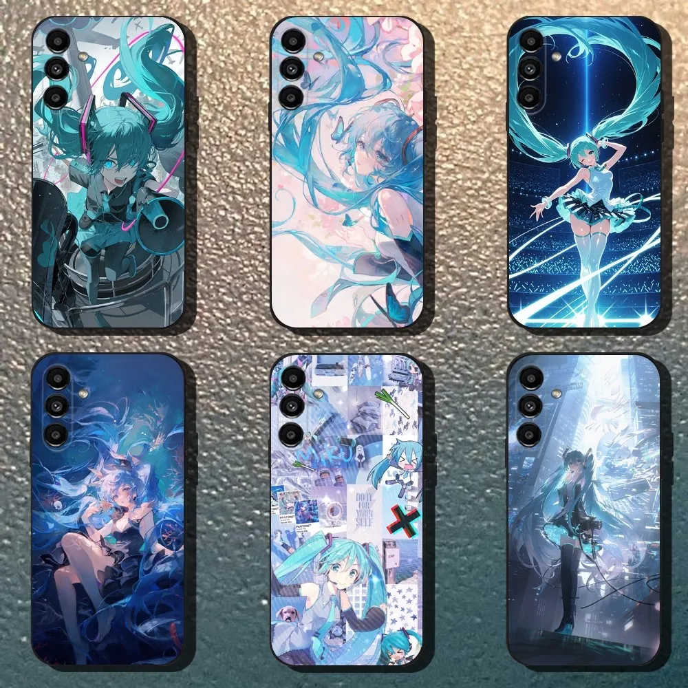 

Anime M-MIKU Phone Case For Samsung Galaxy A13,A21s,A22,A31,A32,A52,A53,A71,A80,Soft Black Shell