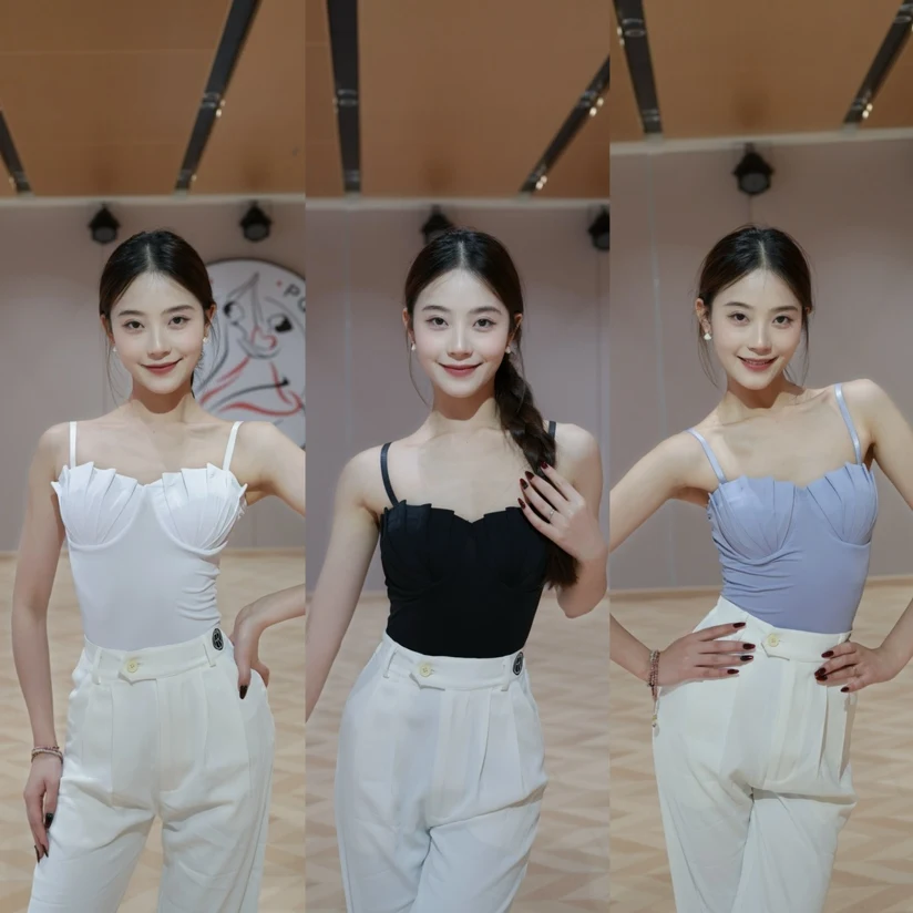 

2025 Shell Latin Dance Tops Women Summer Ballroom Dance Practice Clothing Black White Bodysuit Adult Rumba Dance Clothes NV23810