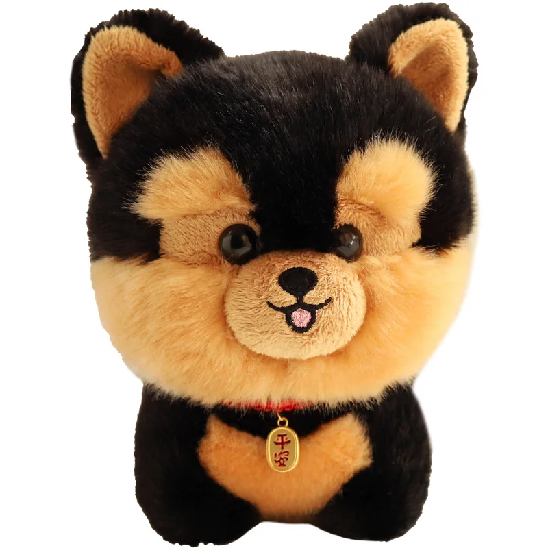 ZU Kawaii Teddy Pets realistico Fluffy Puppy Soft Doll Cute Small Chow Pomeranian Corgi Yorkie peluche con regalo di fascino per ragazza