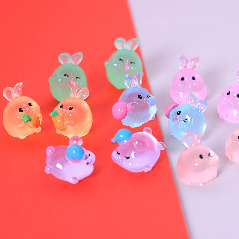 Luminous Cartoon Multi-color Popsicle Cabochon Diy Crafts Materials Kid Handmade Charms