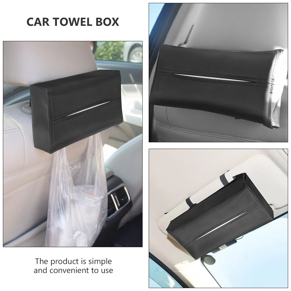 

1pc Tissue Holder Simple Design Easy Use For Tissue Napkin Cover Car Napkin Cover Towel Box Interior Decor