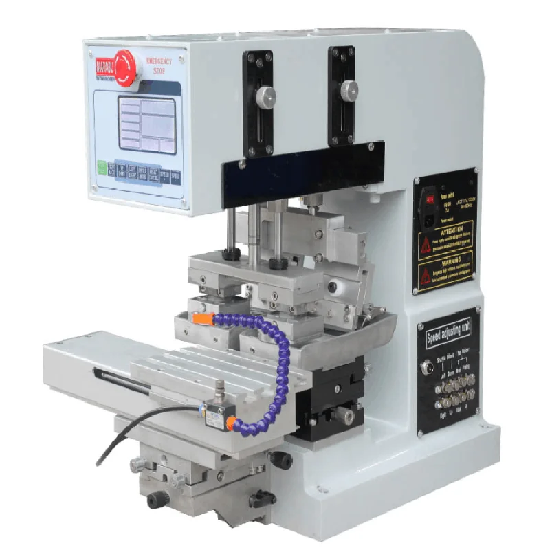 

Desktop Two Color Pad Printer With Inktray Cheap 2 color logo pad printing machine