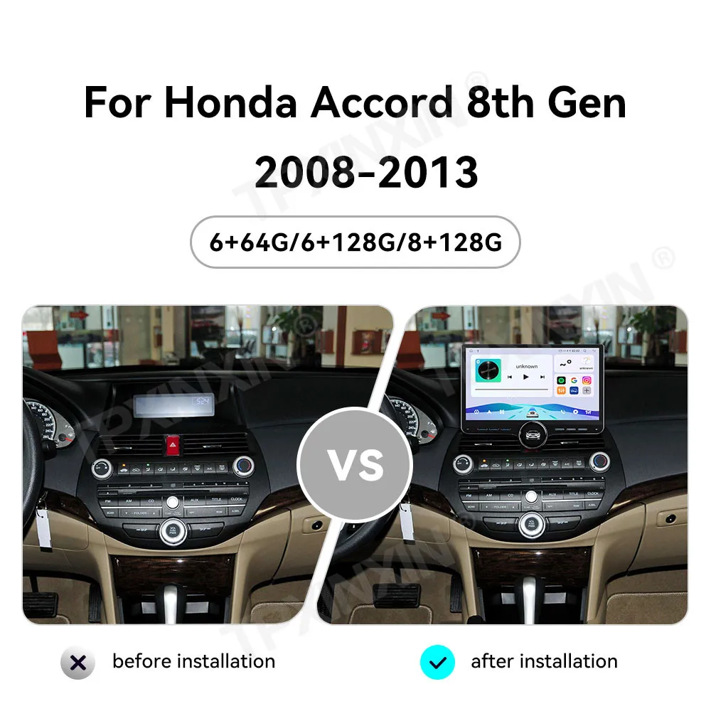 11.5 Inch Screen Car Radio For Honda Accord 8th Gen 2008-2013 Android GPS Navigation Multimedia Video Stereo Receiver Head Unit