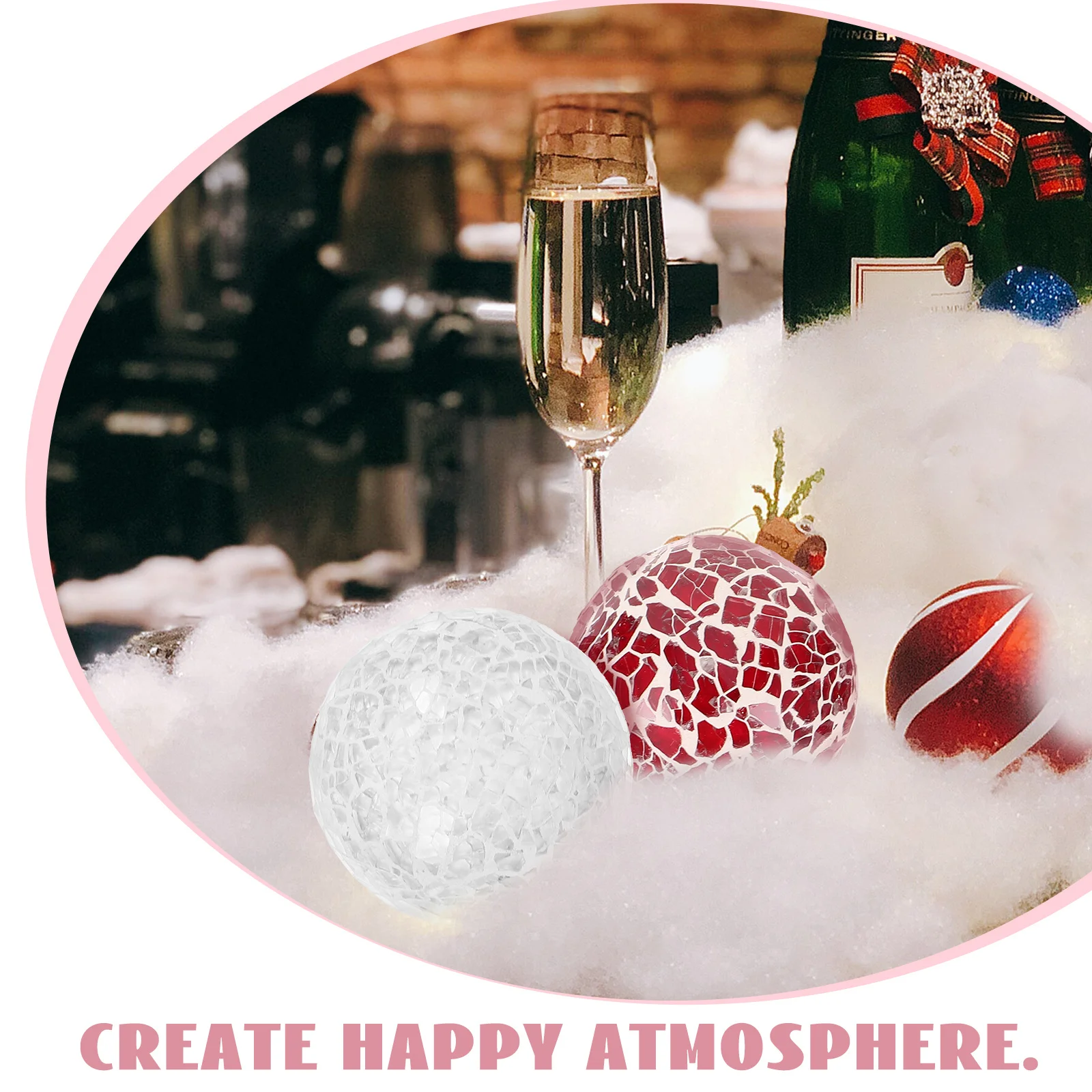 

3Pcs Mosaic Glass Balls Decorative Spheres for Party Wedding Table Centerpiece Home Ornaments Glass Sphere Ornament