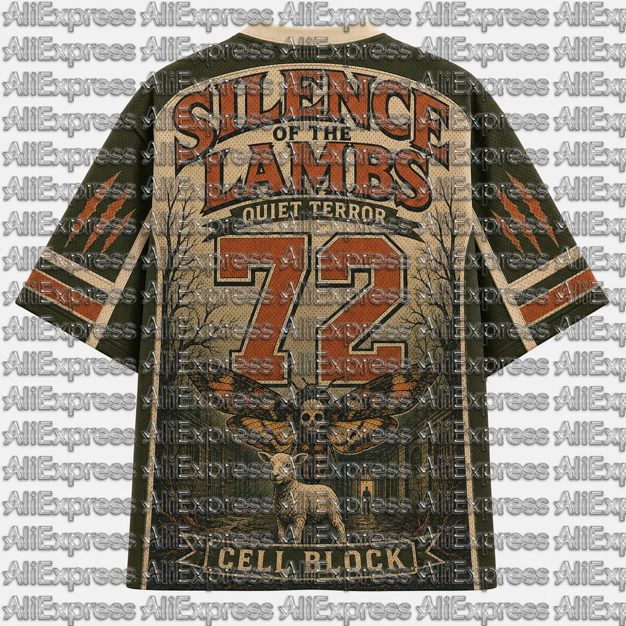 2026 Popular 80s Themed Sports Fashion Short Sleeved V-neck Mesh Streetwear Retro Band Movie Game Fan Gift T-shirt
