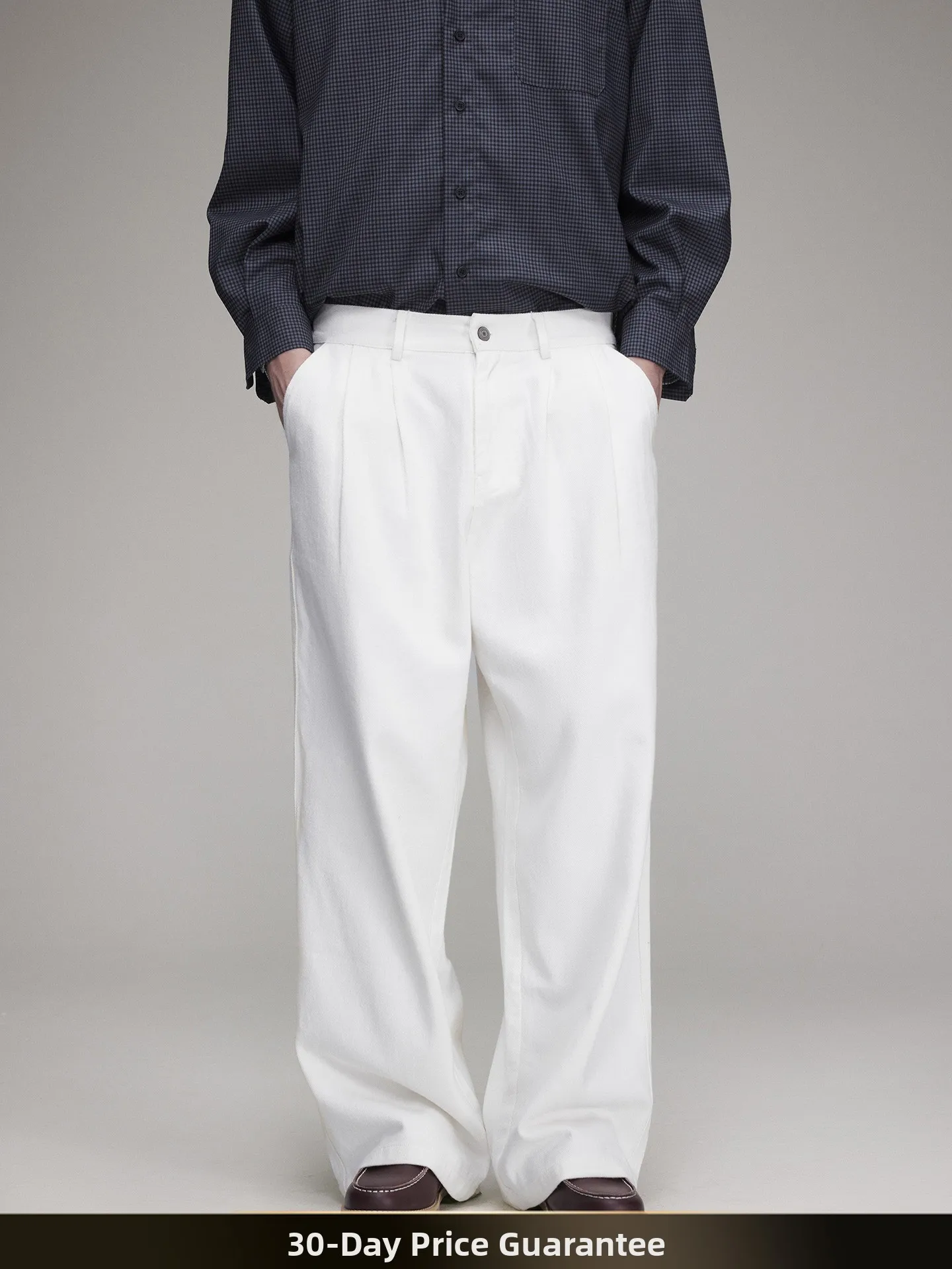 

Ретро-джинсы прямого кроя в американском стиле для мужчин, повседневные свободные широкие брюки, осенние уличные универсальные удобные джинсы из хлопка