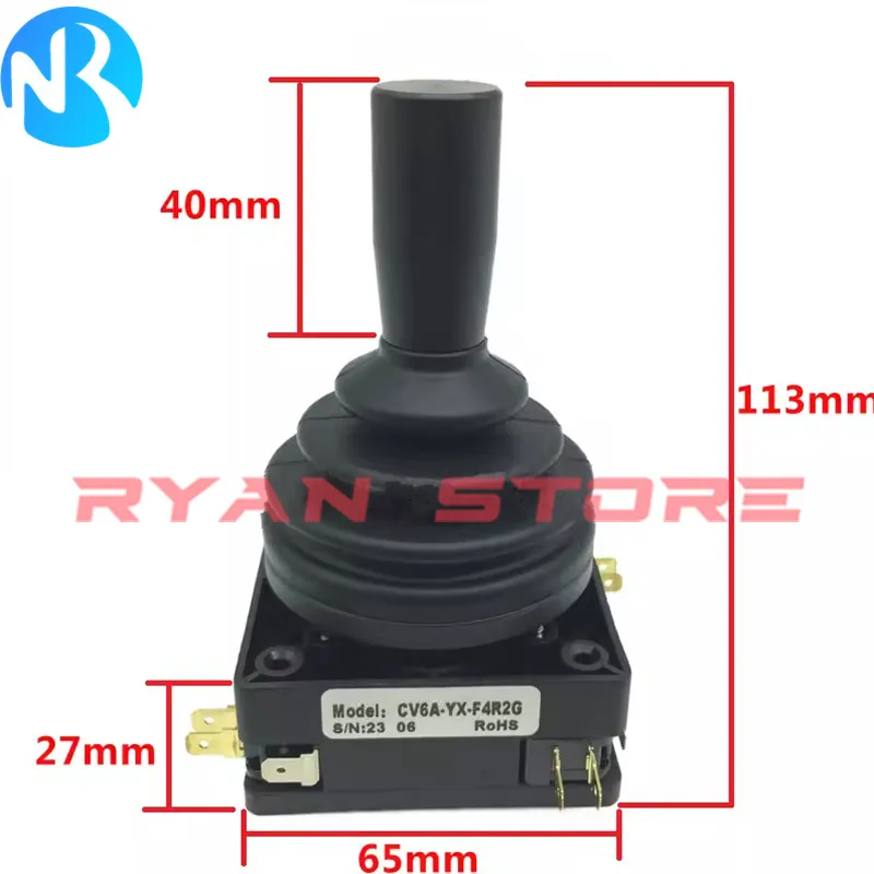 1PCS CV6A-YX-G5R2DRM large Switch Type Joystick Simulation Joystick Construction Machinery Equipment With Buttons CV6A YX F4R2G