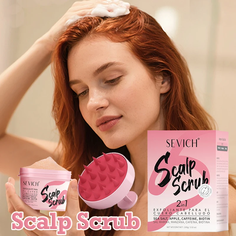 

Scalp Scrub for Washing Hair Oil Control Cream Exfoliating Anti-Itching Repair Cleaning Scalp Massage Care Exfoliation Cream