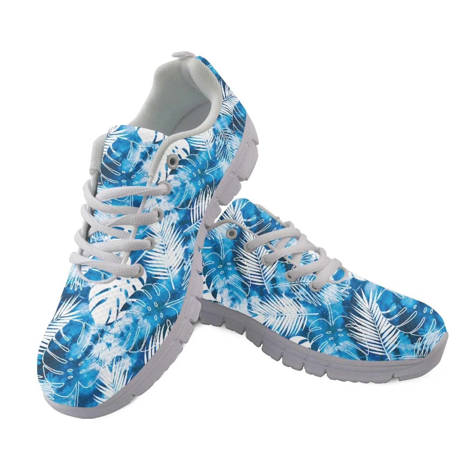 Coloranimal Tropical Leaf Print 2026 New Athletic Shoes Mesh Trainers Lightweight Walking Shoes for Women