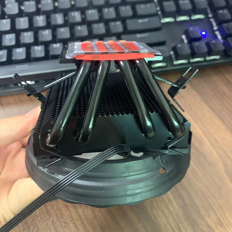 Воздушный охладитель процессора X99 с 4 тепловыми трубками, 3-контактный/4-контактный вентилятор для Intel LGA 775 1366 1150 1151 1155 1200 1700 2011 X79 AMD