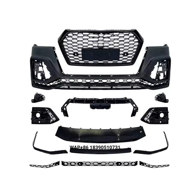 

Q5 Modified RSQ8 Front Bumper Grille Kit Q5 Rear Diffuser with Exhaust RSQ8 Style Body Kit for Q5 2018 2019 2020