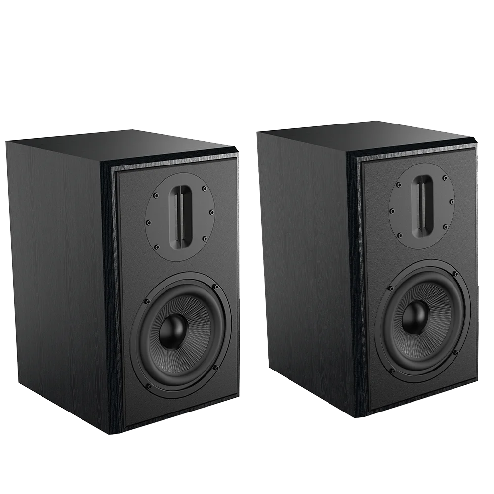 

5.25 Inch Full Range Audio Sound Home Theater System Speaker Birch Wood Fever Passive Bookshelf Speaker with Ribbon Tweeter