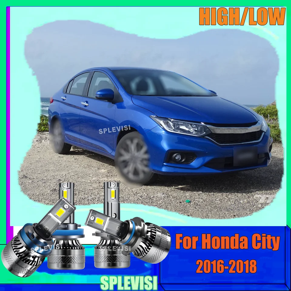 

Высокопроизводительные противоударные фары H11 9005, автомобильные лампы 12 В, 6000 К, 20000 лм, без ошибок, CANBUS, готовые для Honda City 2016 2017 2018