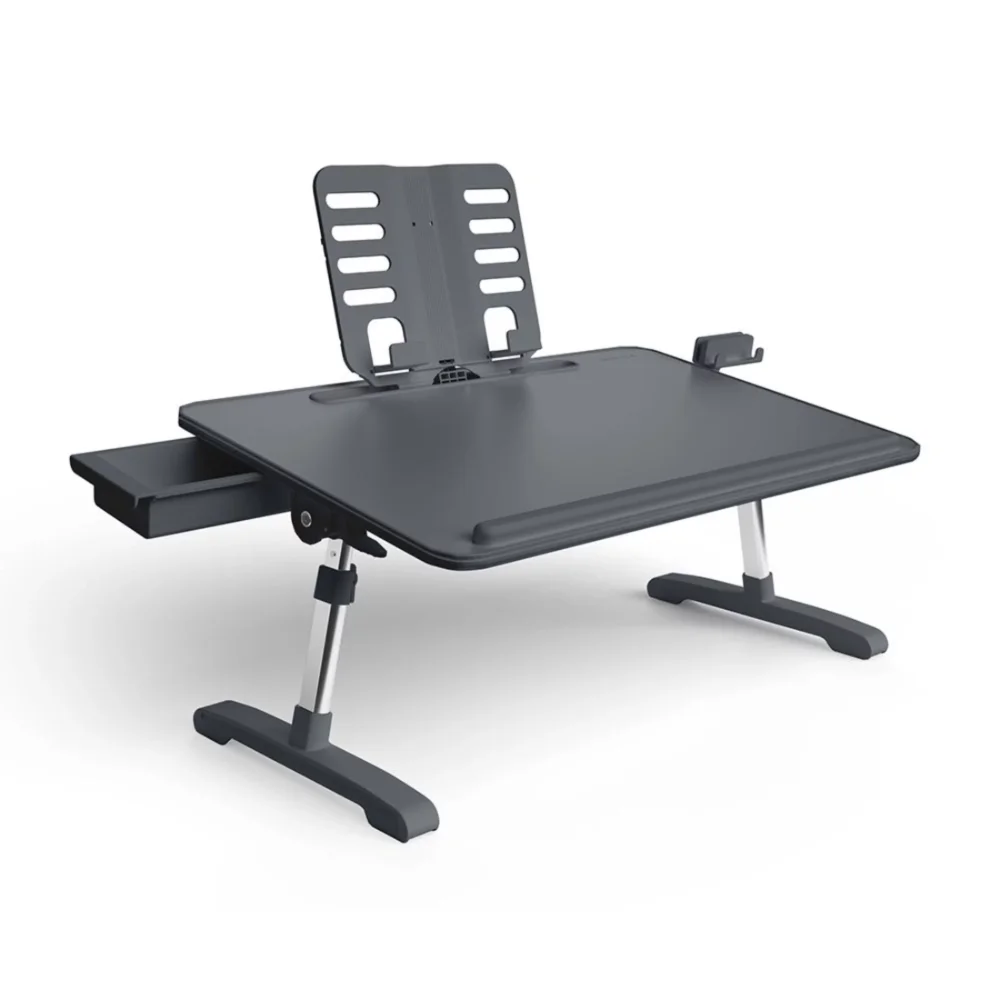 

Limitless TotalDesk - Portable Workstation and Lap Desk with Adjustable Height Tilt Charcoal