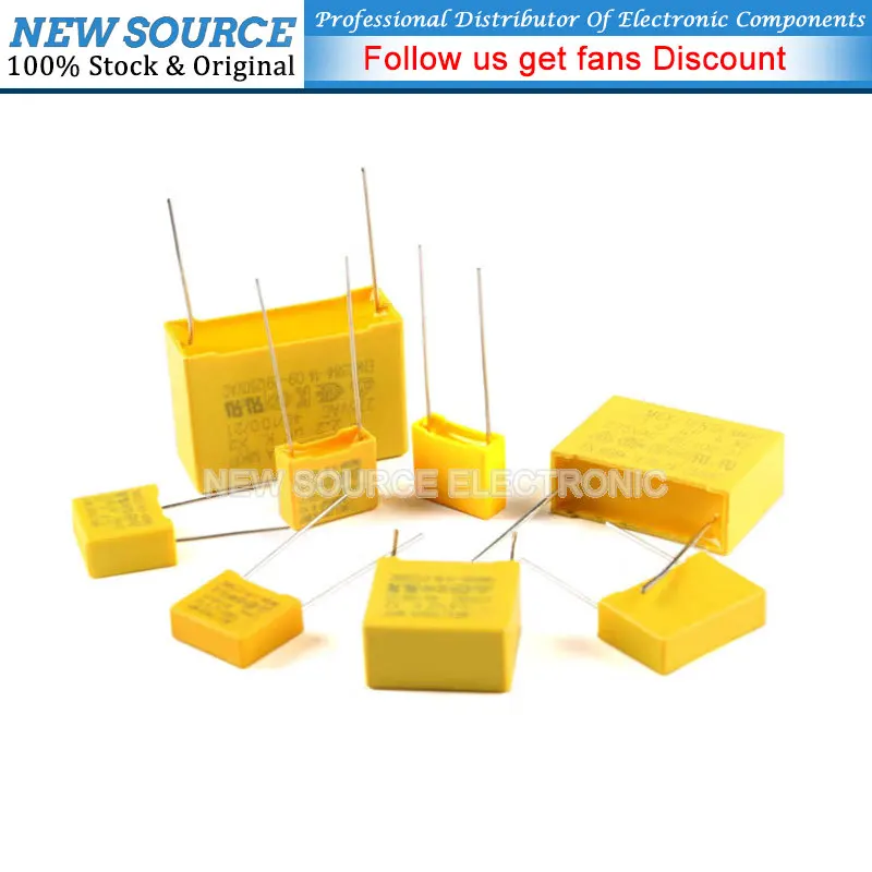 20pcs/lot 275V 333K Safety Capacitor X2 Polypropylene Safety Plastic Film 0.033uf MKP P=10/15MM Best Quality