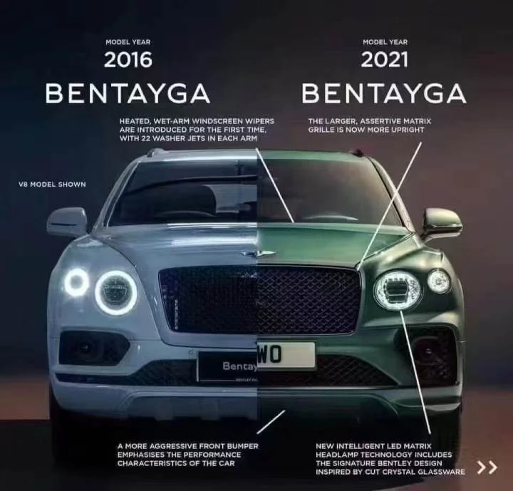 CS para Bentayga Body Kit Bentayga Facelift Kit Bentayga Body Kit 2016 a 2021