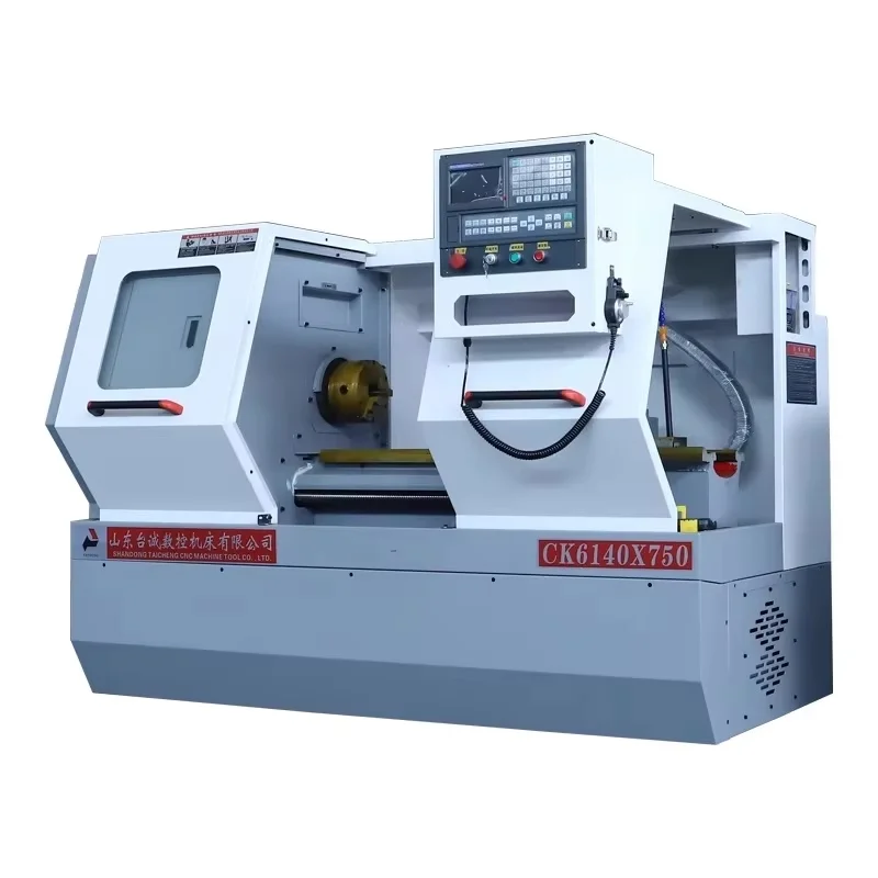 Mesin bubut CNC CK6140 * 750, alat mesin CNC multifungsi seri CK horizontal presisi tinggi sepenuhnya otomatis