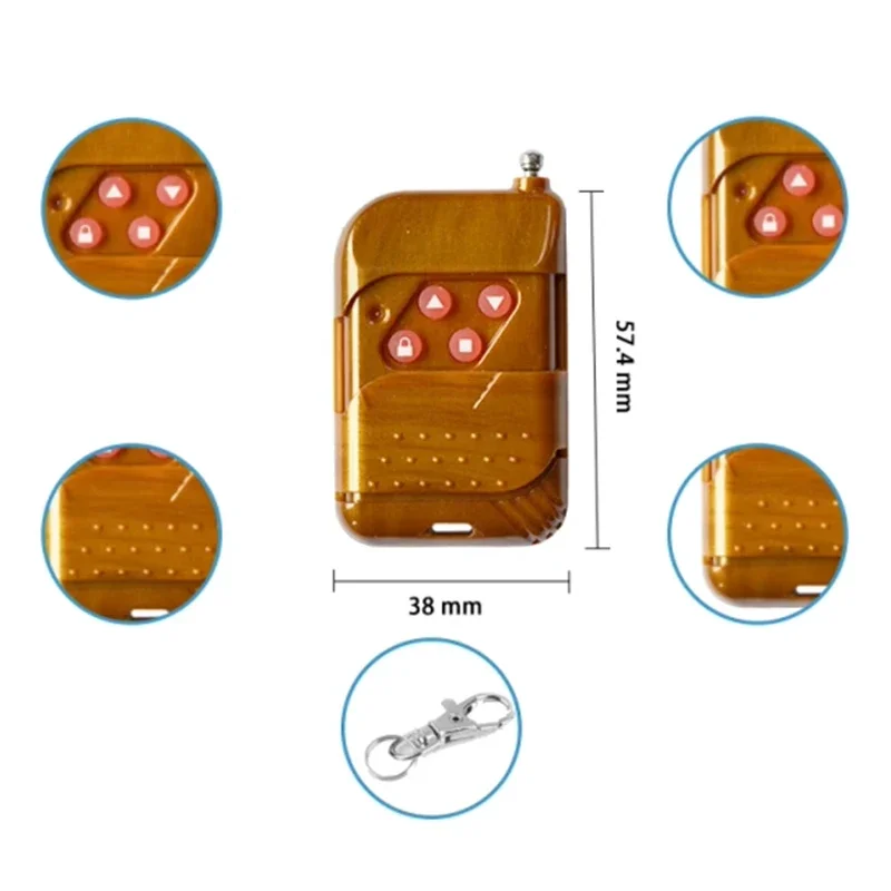Telecomando Telecomando wireless 315 Mhz 433 Mhz per alimentatori di finestre e porte Interruttori di controllo remoto del garage