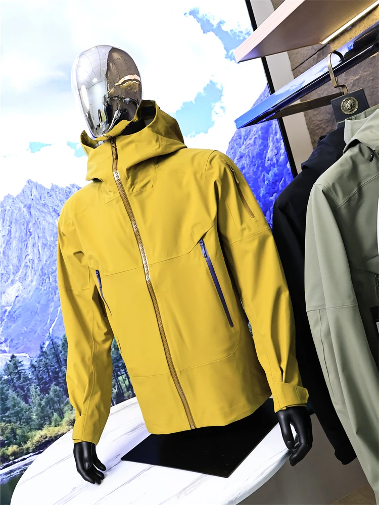 

Douxia 80 Pieces Top Quali Spring Summer Men's Thin Full Glue Windproof Waterproof Hooded Jaet Faion Urban Sle Sport ...