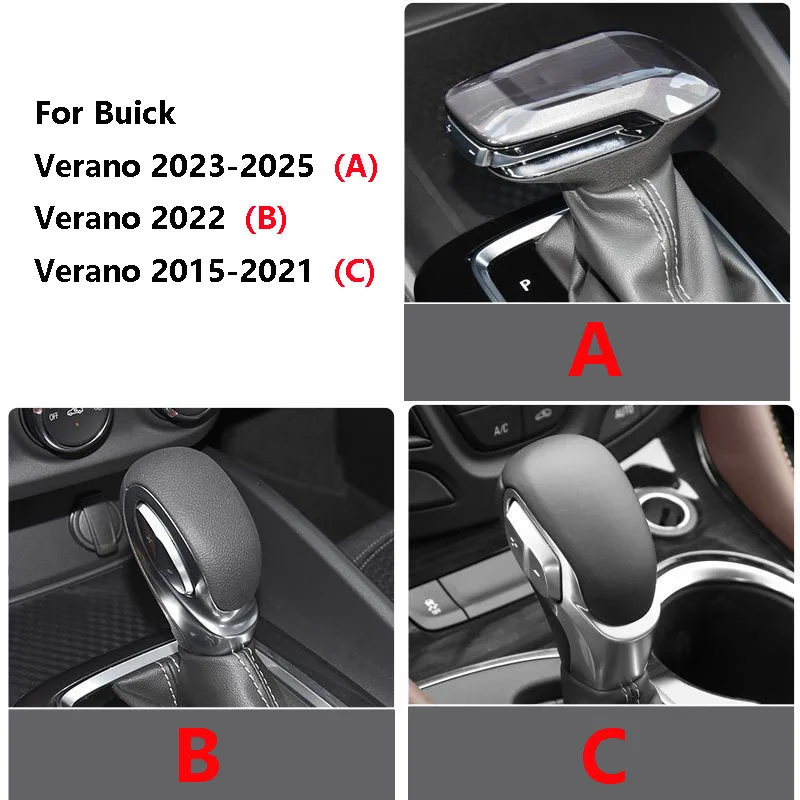

Gear Shift Knob Cover Stick Head Protector Parts Car Interior Accessories Auto Trim LHD For Buick Verano 2015-2025