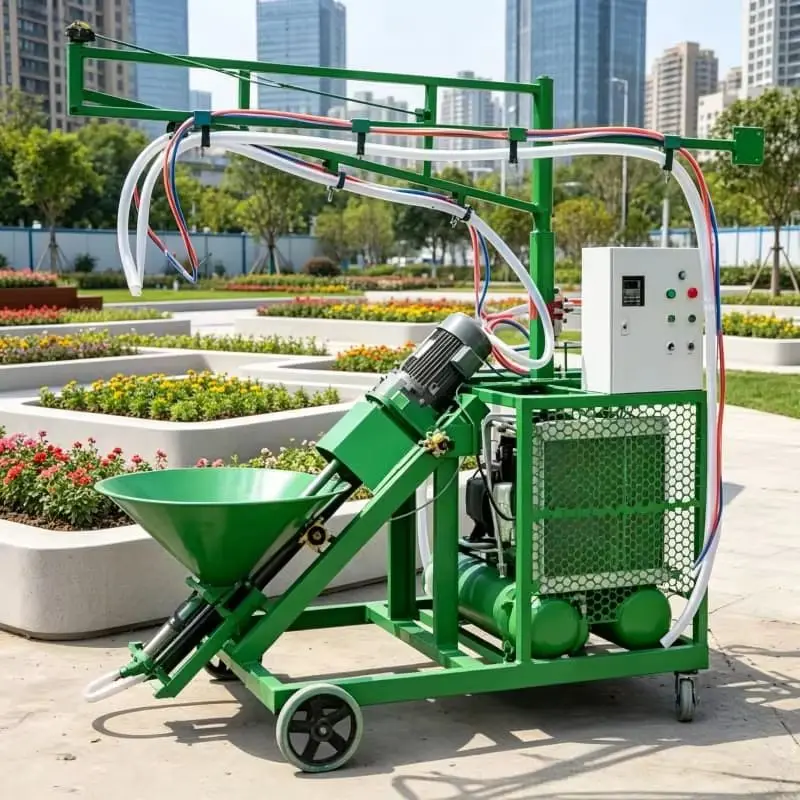 380V GRC Spraying Equipment Concrete Sprayer Customized 50m Vertical Distance for Multi Level Building Construction Project