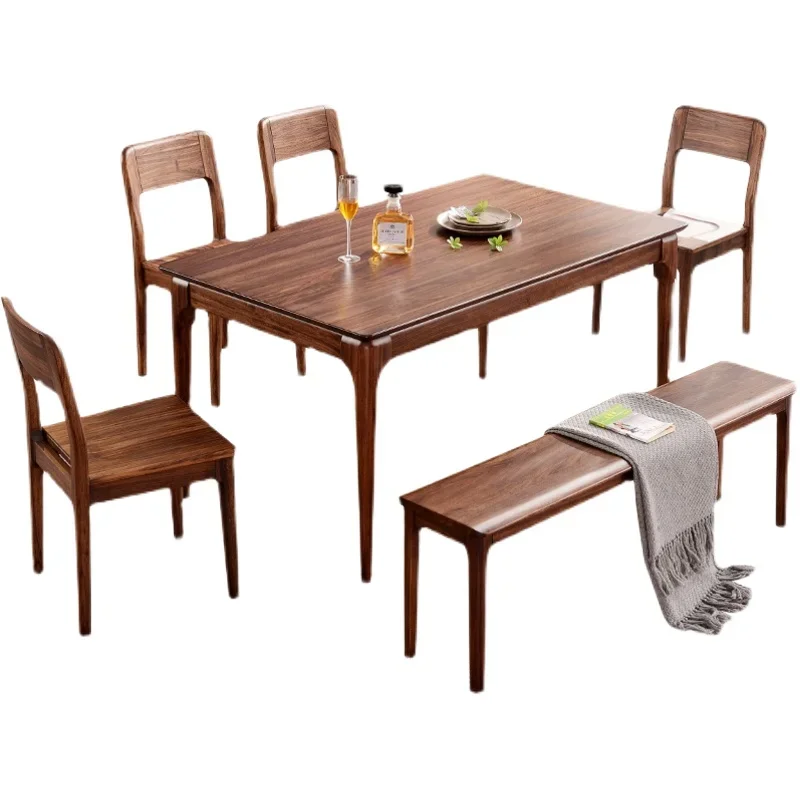 Wooden Unique Dining Table Kitchen Light Luxury Space Saving Modern Tables Restaurant Conference Mesas De Comedor Furniture
