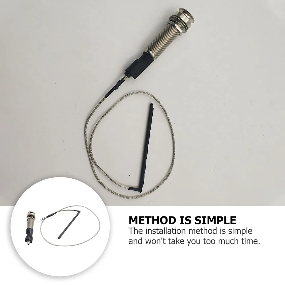 

Guitar Accessories Kit Folk Guitar Replacement Parts Piezo Pickup Cable Output Jack For Musical Instrument Supplies