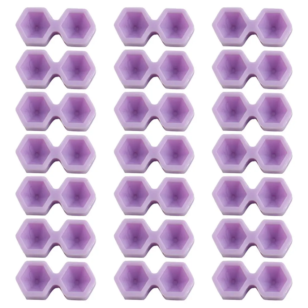 

200Pcs Volume Eyelash Cup with Dual Holes Extended Time Function Lash Extension Accessories Precise Glue Control Portable Lash