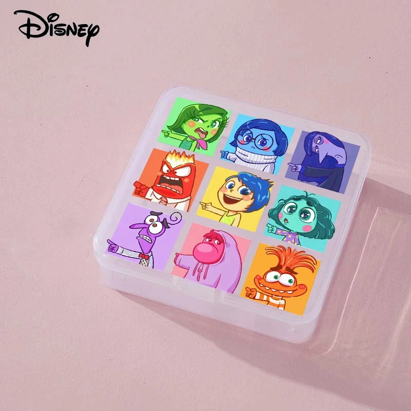 MINISO Disney Kawaii Anime Cartoon Side Out 2 Joy thunness Anger disgusto Storage Box Desktop Makeup Box portagioie carino portapillole