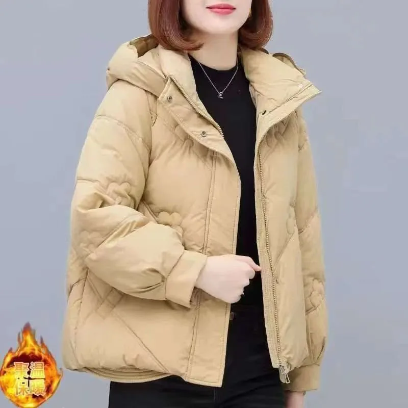 2025 nouvelles femmes Parkas hiver chaud ample gonflé manteaux coton rembourré vestes mode coréenne à capuche femme coton vêtements d'extérieur