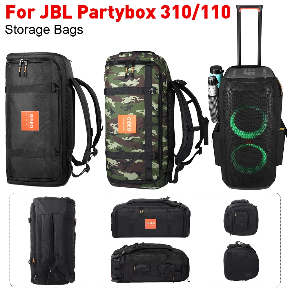 Waterproof Protection Speaker Storage Large Capacity Foldable Travel Carrying Case Breathable Accessories for Partybox 310