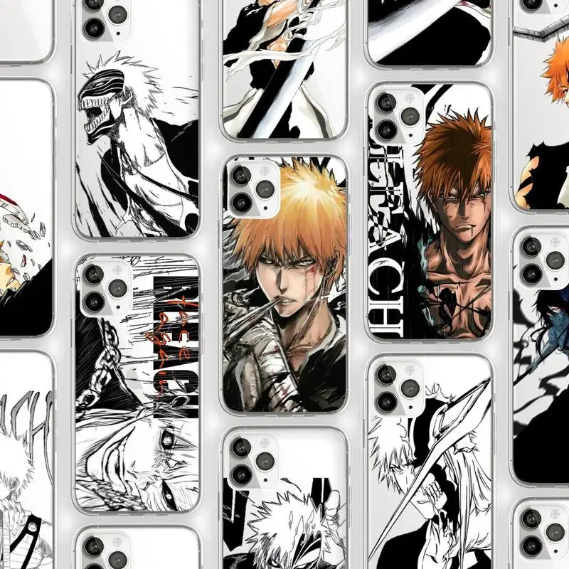 Anime Bleach Kisuke Urahara Phone Case Transparent soft For iphone 11 13 12 14 pro max mini plus