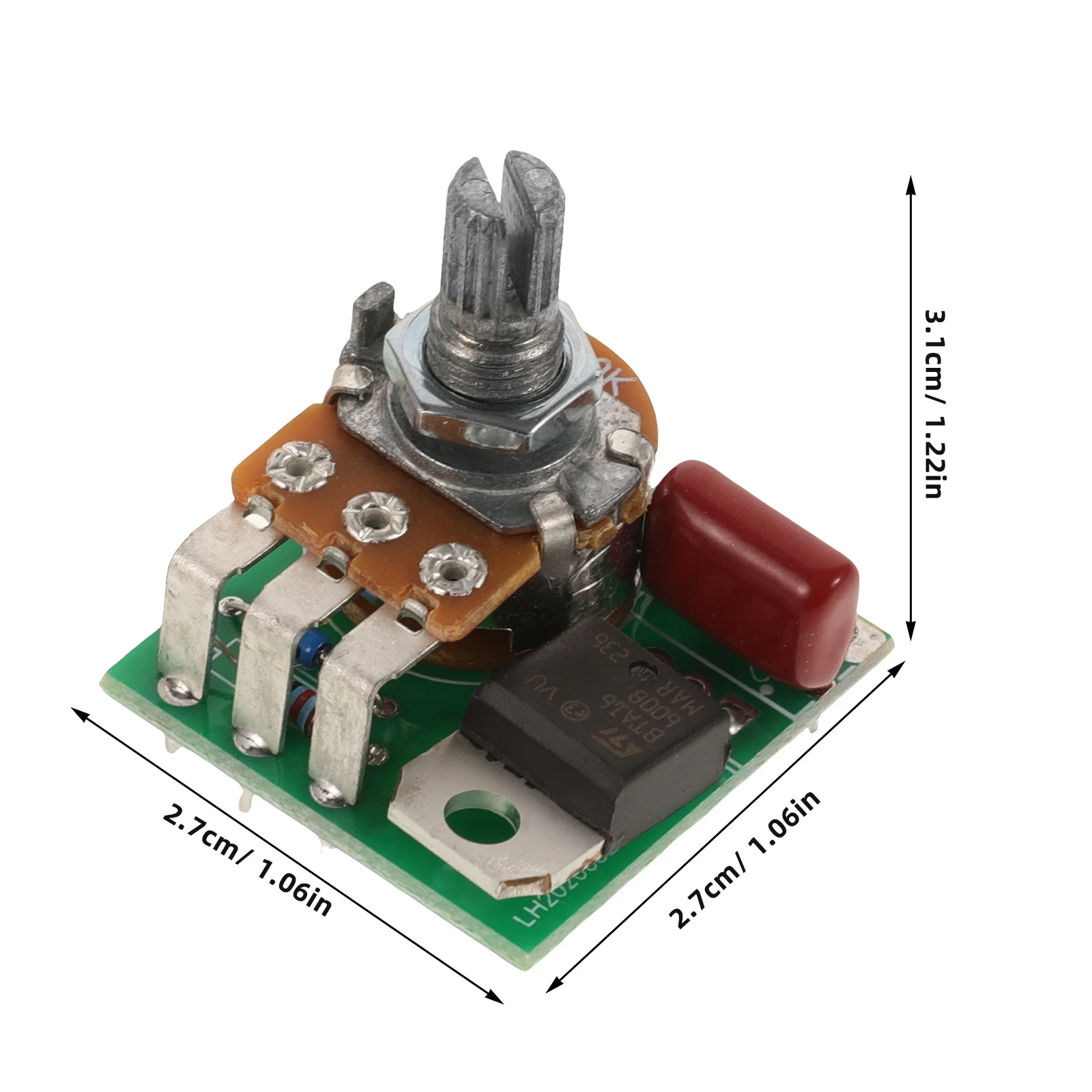 Reliable Adjustable Dimmer Switch for Bulbs Solid ABS Construction Smooth Rotary Brightness Adjustment Overheat Protection