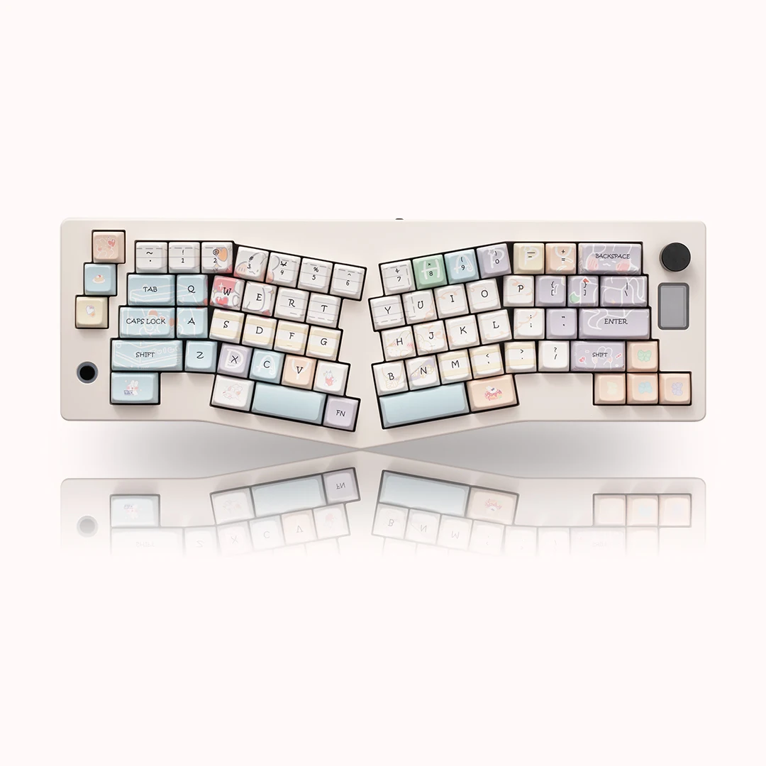 Tapa de Teclado mecánico de sublimación térmica de cinco lados, Teclado mecánico de cuenta manual MDA, Pbt, 108, 98, 87, 68, 171, juego completo de teclas