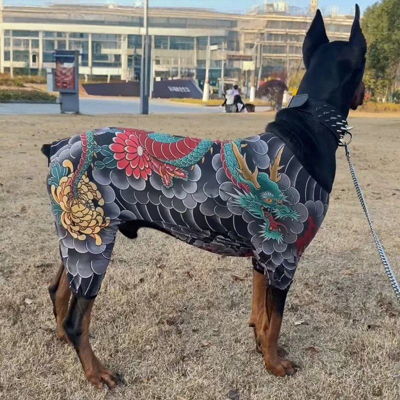 

Dog Pet Tattoo Clothes Shirts All Season Pullovers For Doberman Pinscher Shirts Pets Supplies