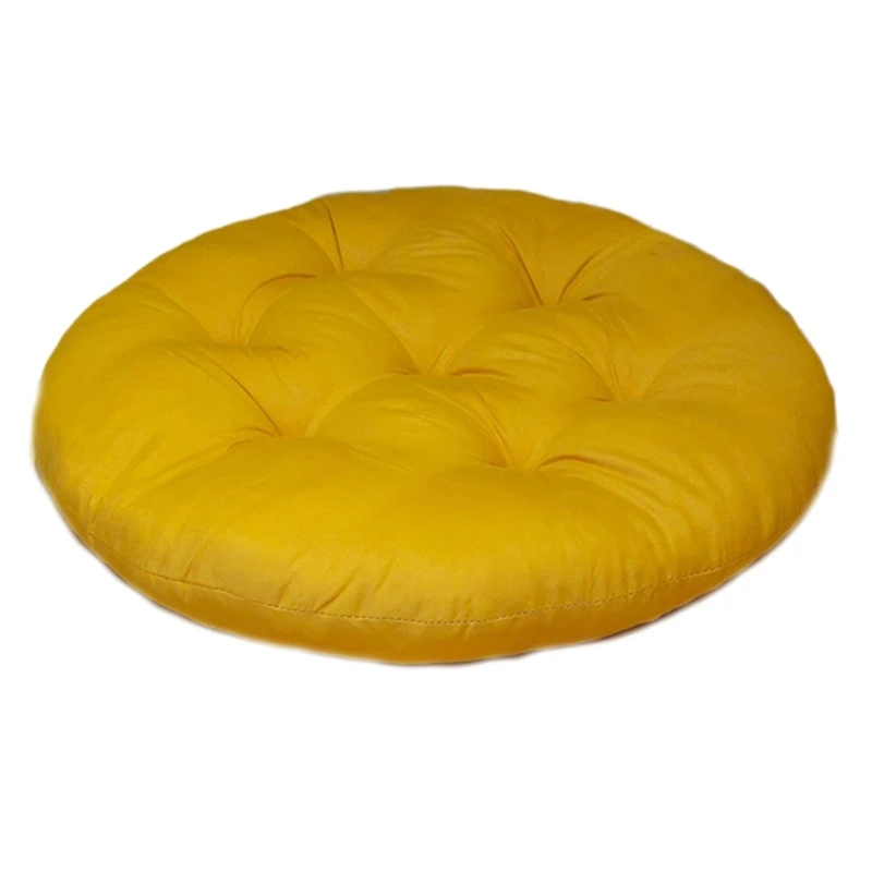 45cm Round Square for Seat Cushion Solid Color Thick Chair Pad Tatami Floor Pill