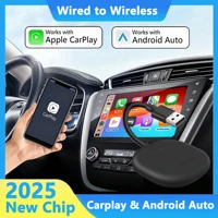 Adaptador inalámbrico CarPlay Android Auto 2 en 1, Dongle USB con Cable corto, ocupación espacial cero, apto para coches con cable de fábrica al 99%