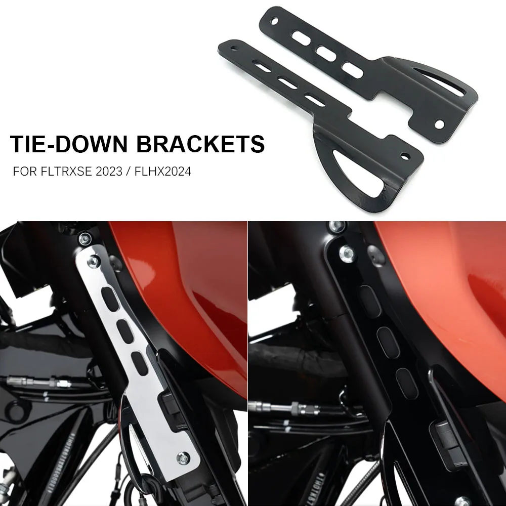 FOR Harley Road Glide FLTRXSE 2023 SLHT Steet Glide 2024 NEW Motorcycle Accessories Front Binding Tie-Down Brackets