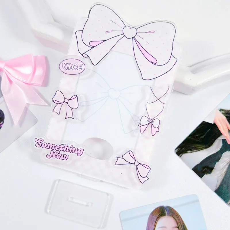 Bow Ballet Style Practical Small Card Display Stand Card Brick Stand Card Detachable Table Card Sleeve Protection Card Sleeve