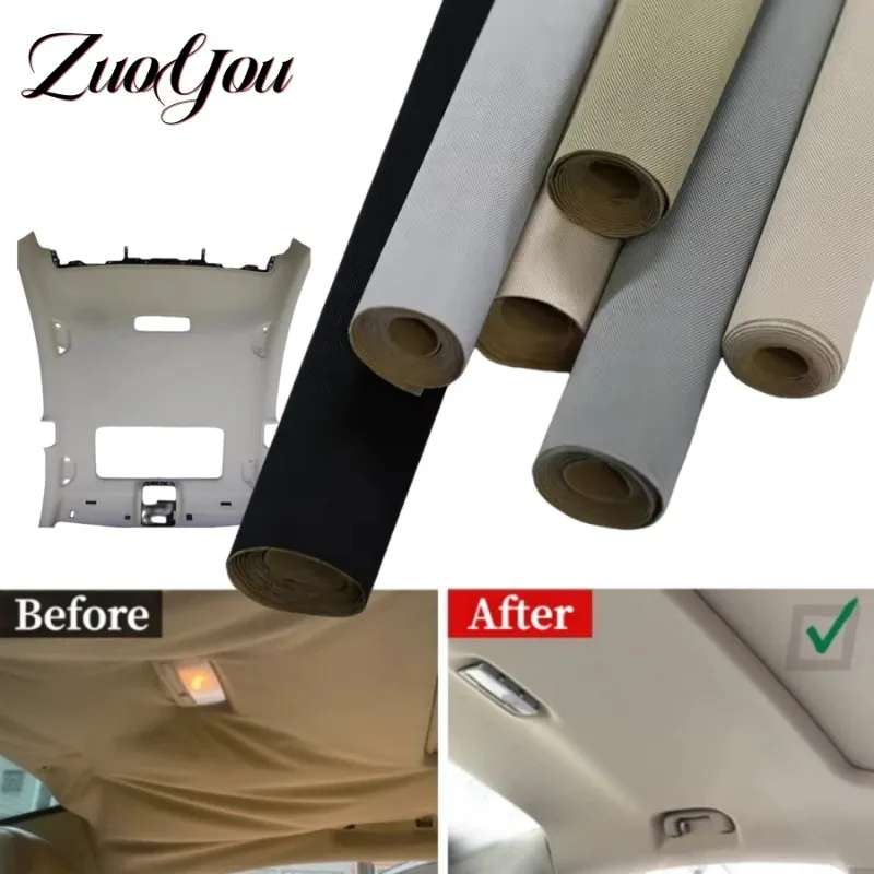 

Self Adhesive Car Mesh Headliner Fabric Auto Roof Upholstery Repair Material for Car Interior Ceiling Renovation DIY Craft Decor