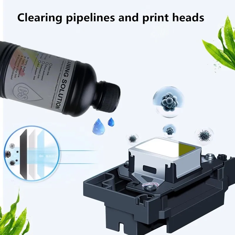 1000ML UV Cleaning Liquid For Epson Roland Mimaki UV Printer Cleaning Fluid For UV Printhead Cleaning Solution UV Ink Cleaner