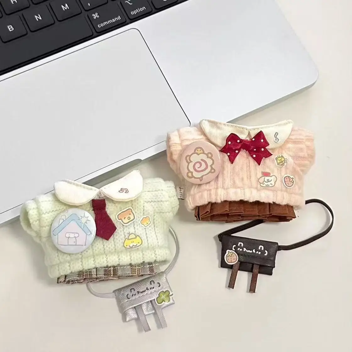 Vêtements pour bébé de 10CM, Style collégial, poupée en coton mignonne, robe normale, costume pour poupée Kawaii, jouet de collection, cadeau, accessoires