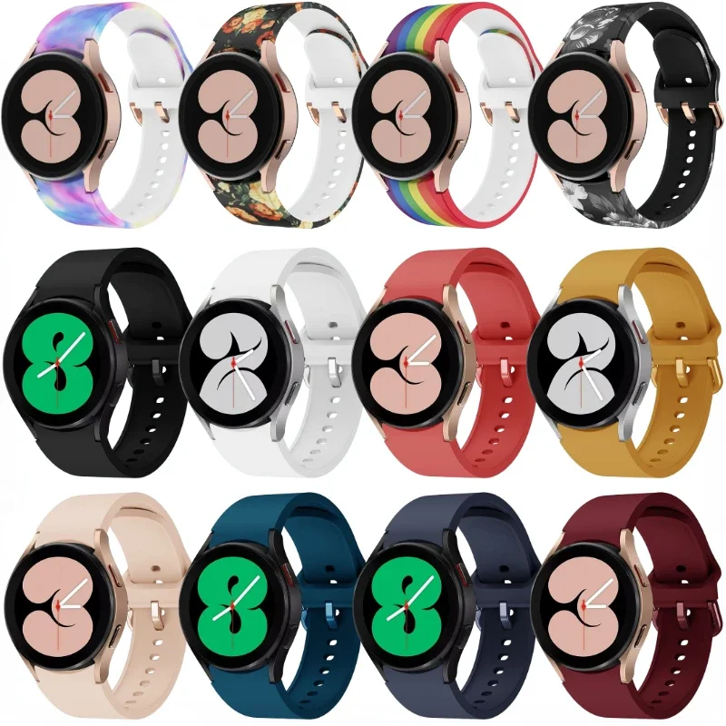 Silicone Strap For Samsung Galaxy watch 7/6/5/4 44mm 40mm 6/4 Classic 43mm 47mm bracelet band For Galaxy Watch 5 Pro 45mm Belt