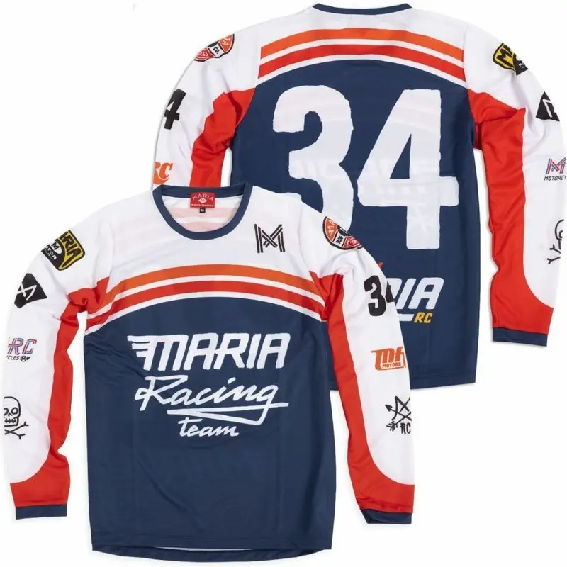 New Racing Team Motocross Jersey Long Sleeve Downhill MTB Ciclismo Motorcycle Cycling Clothing BMX T-Shirt Bicycle Off-road